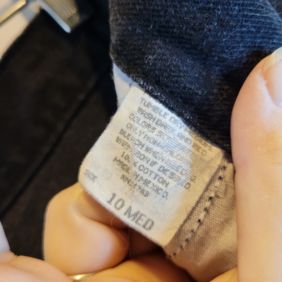 Vtg Lee black pleated high waist mom shorts Size 10 - Picture 5 of 6